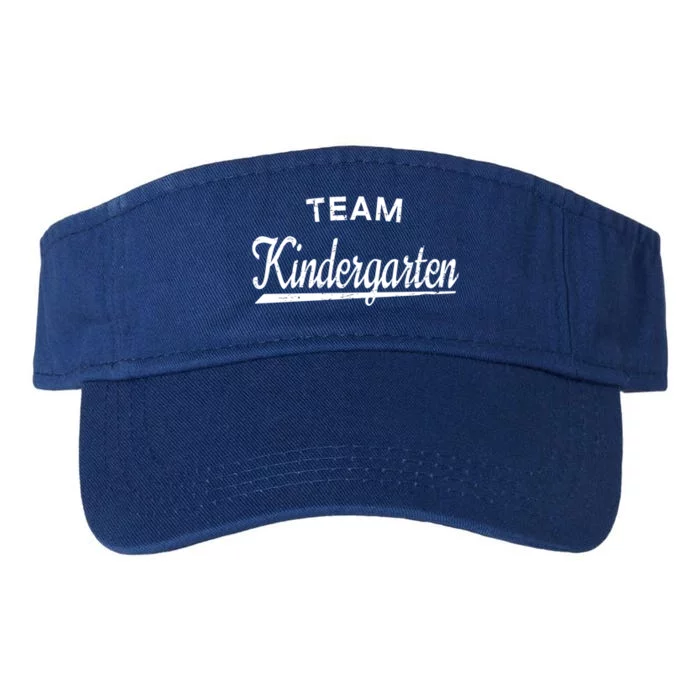 Retro Team Kindergarten Kindergartener Student Or Teach Gift Valucap Bio-Washed Visor