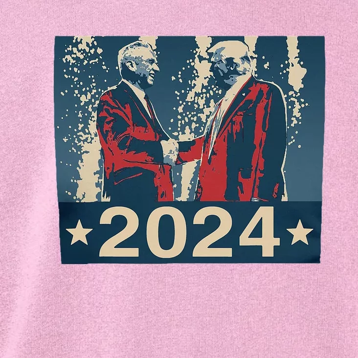 Retro Trump Kennedy President 2024 Toddler Hoodie