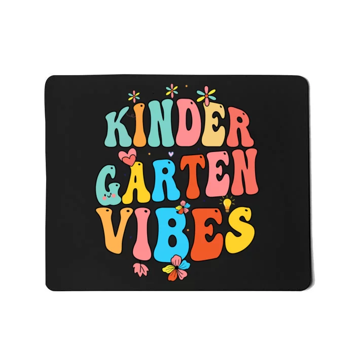 Retro Team Kindergarten Vibes Tee Teacher Back To School Mousepad