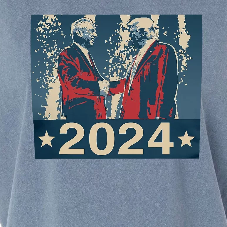 Retro Trump Kennedy President 2024 Election Republican Garment-Dyed Women's Muscle Tee