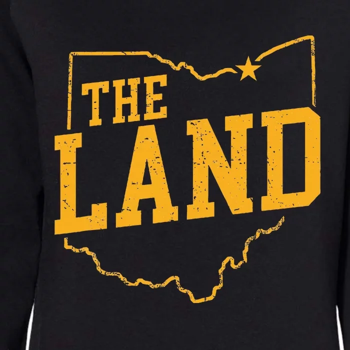 Retro The Land Cleveland Ohio Classic Throwback Souvenir Womens California Wash Sweatshirt