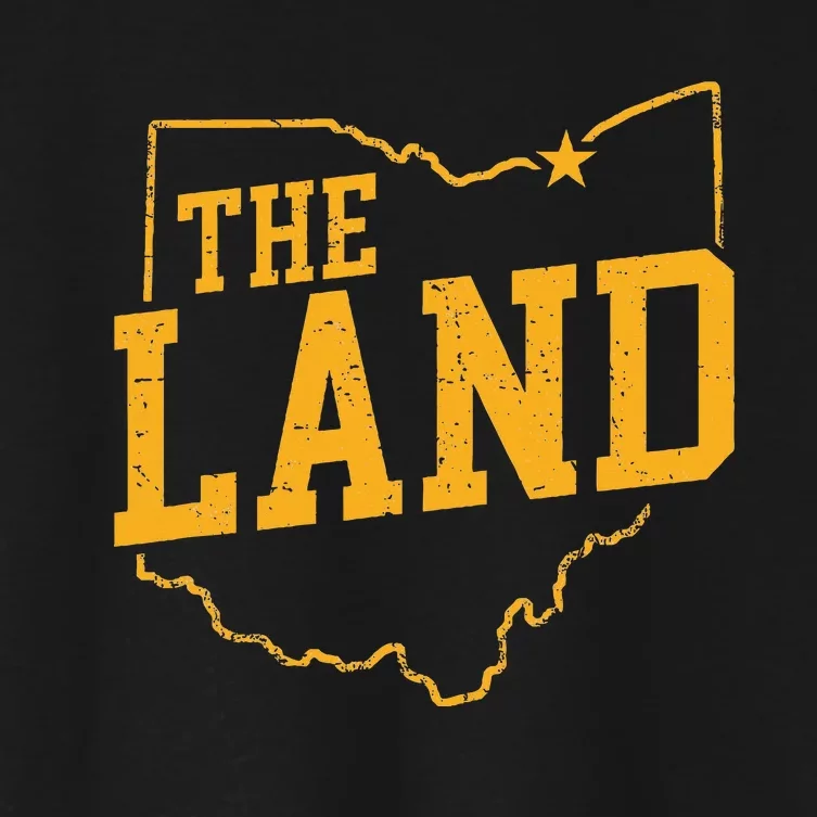 Retro The Land Cleveland Ohio Classic Throwback Souvenir Women's Crop Top Tee