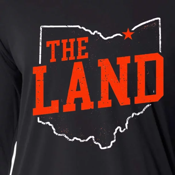 Retro The Land Cleveland Ohio Travel Souvenir Cooling Performance Long Sleeve Crew