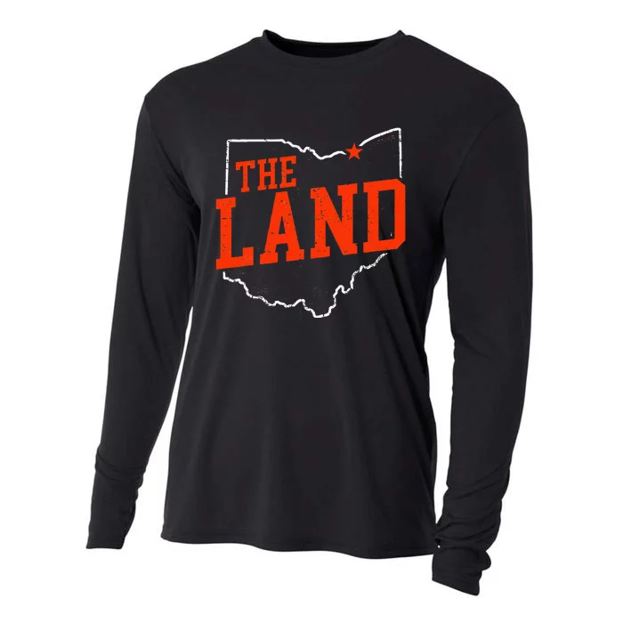 Retro The Land Cleveland Ohio Travel Souvenir Cooling Performance Long Sleeve Crew