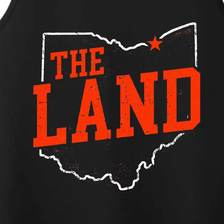 Retro The Land Cleveland Ohio Travel Souvenir Performance Tank