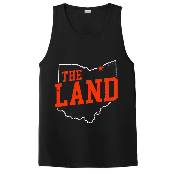 Retro The Land Cleveland Ohio Travel Souvenir Performance Tank