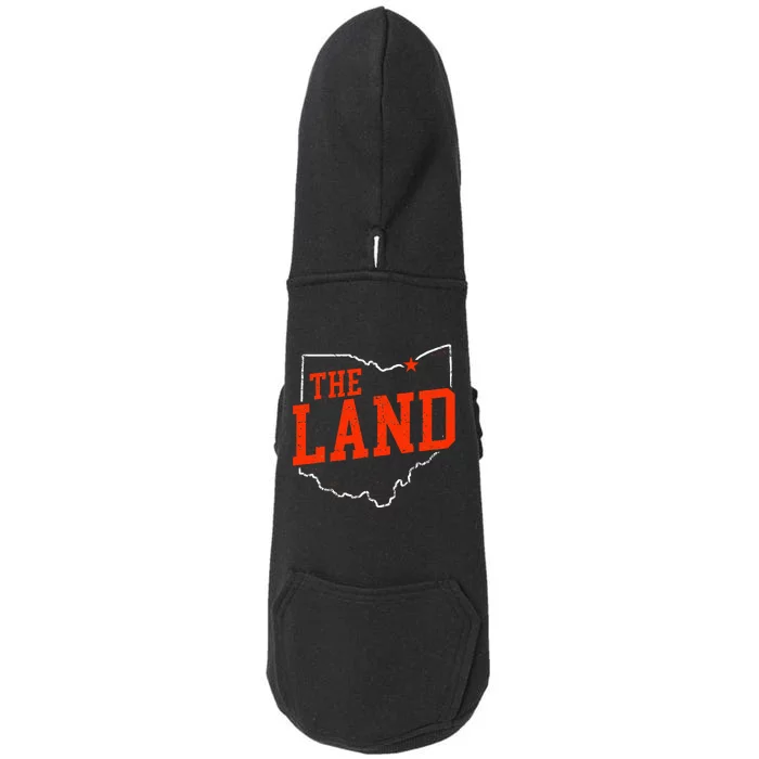 Retro The Land Cleveland Ohio Travel Souvenir Doggie 3-End Fleece Hoodie