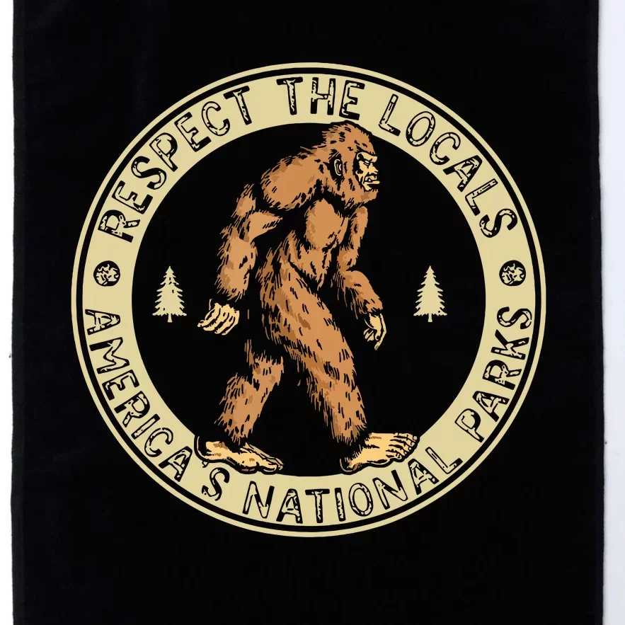 Respect The Locals Bigfoot Sasquatch American National Parks Platinum Collection Golf Towel