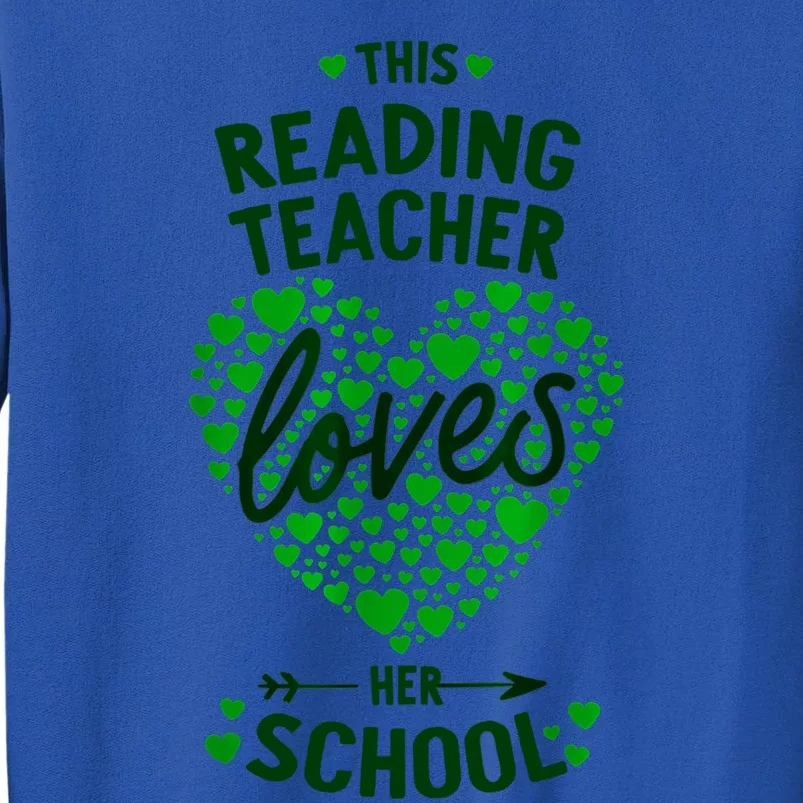 Reading Teacher Lucky To Be A Teacher St Patrick Day One Luc Gift Tall Sweatshirt