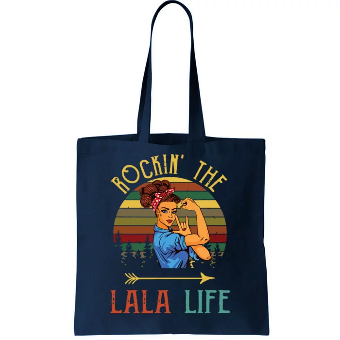 Rockin The Lala Life Grandparents Day For Lala Tote Bag