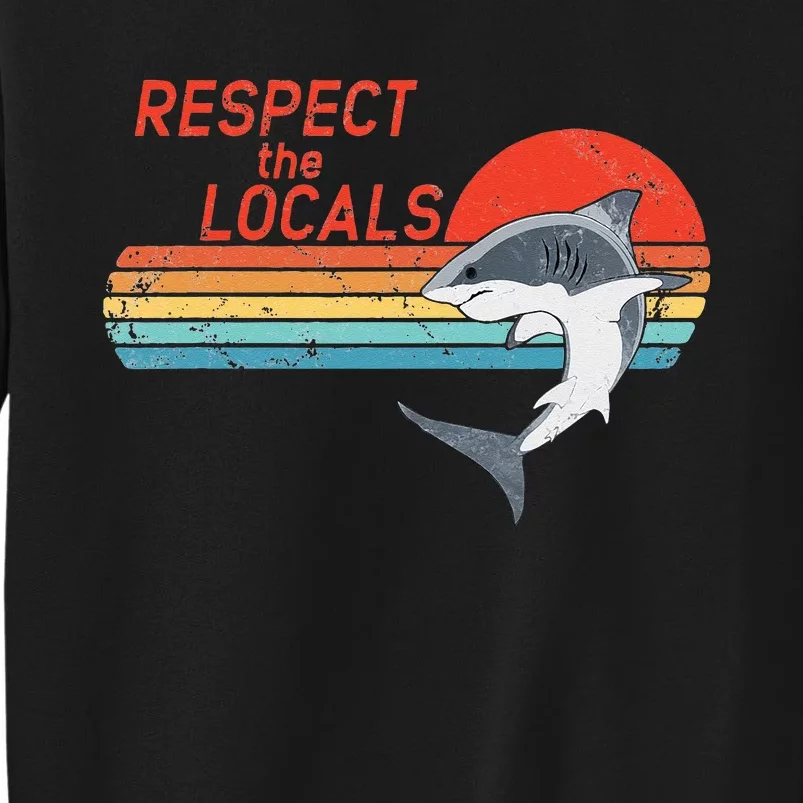 Respect the Locals White Shark Sweatshirt