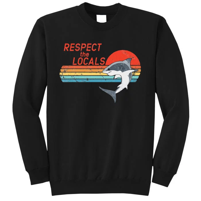 Respect the Locals White Shark Sweatshirt