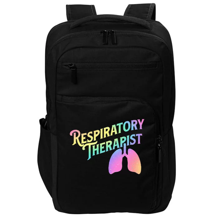 Respiratory Therapist Lung Therapy Pulmonology Nurse Week Impact Tech Backpack