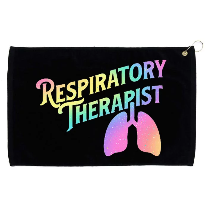 Respiratory Therapist Lung Therapy Pulmonology Nurse Week Grommeted Golf Towel