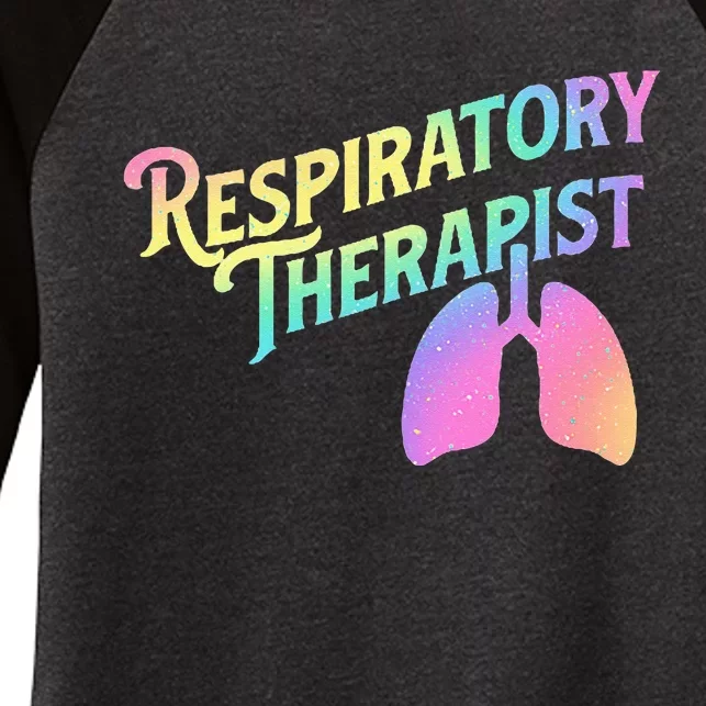 Respiratory Therapist Lung Therapy Pulmonology Nurse Week Women's Tri-Blend 3/4-Sleeve Raglan Shirt