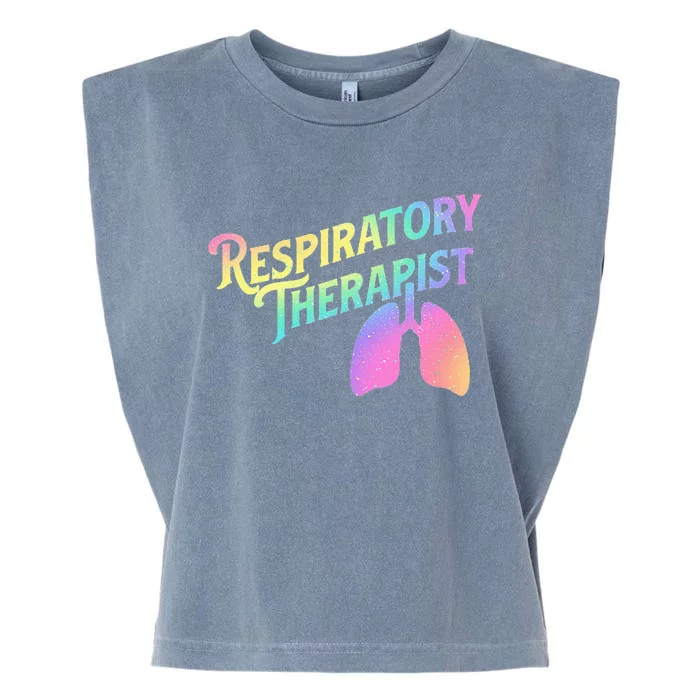 Respiratory Therapist Lung Therapy Pulmonology Nurse Week Garment-Dyed Women's Muscle Tee