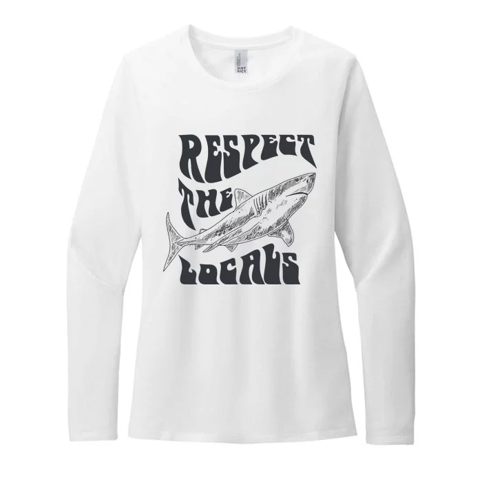 Respect The Locals Womens CVC Long Sleeve Shirt