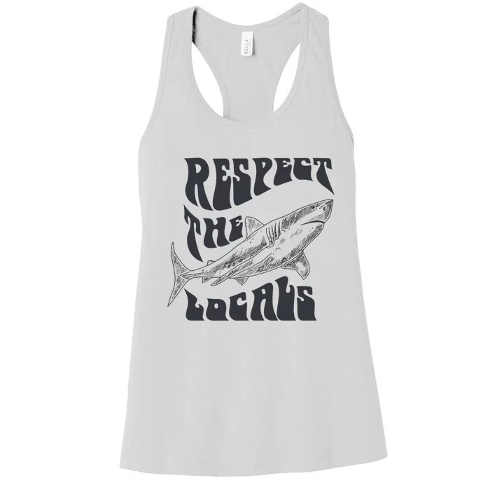 Respect The Locals Women's Racerback Tank