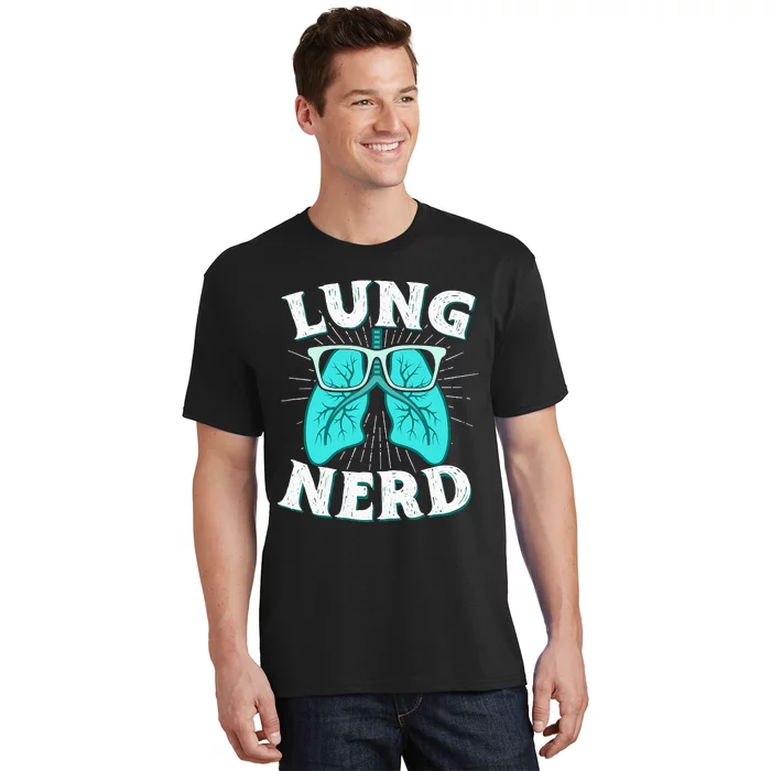 Respiratory Therapist Lung Nerd RRT CRT RT Pulmonologist T-Shirt