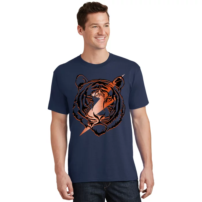 Retro Tiger Lover Tiger Head Tiger Face T-Shirt