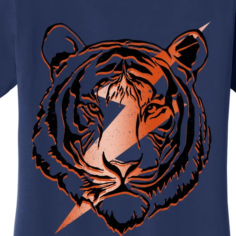 Retro Tiger Lover Tiger Head Tiger Face Women's T-Shirt