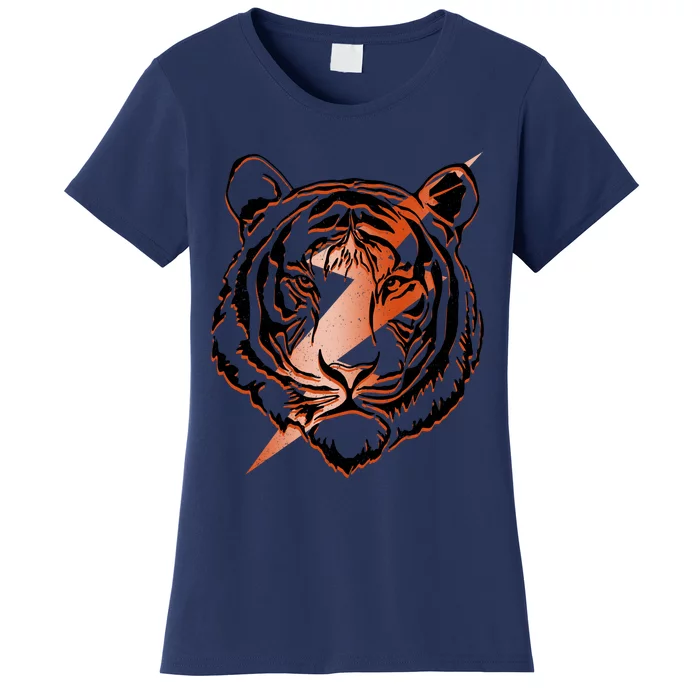 Retro Tiger Lover Tiger Head Tiger Face Women's T-Shirt