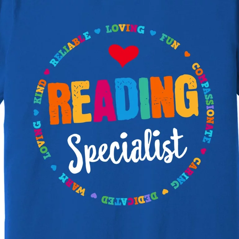 Reading Teacher Literacy Coach Principal Reading Specialist Cool Gift Premium T-Shirt