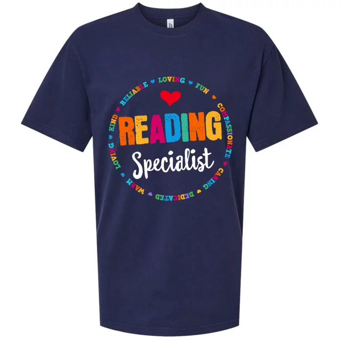 Reading Teacher Literacy Coach Principal Reading Specialist Cool Gift Sueded Cloud Jersey T-Shirt