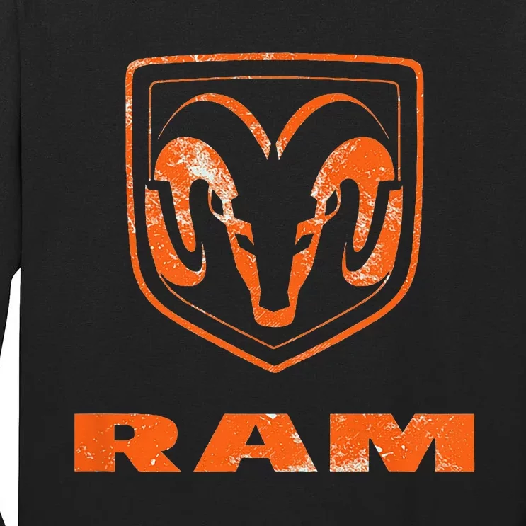 R.A.M Trucks Logo Distressed Tall Long Sleeve T-Shirt