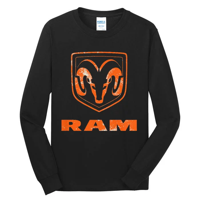 R.A.M Trucks Logo Distressed Tall Long Sleeve T-Shirt