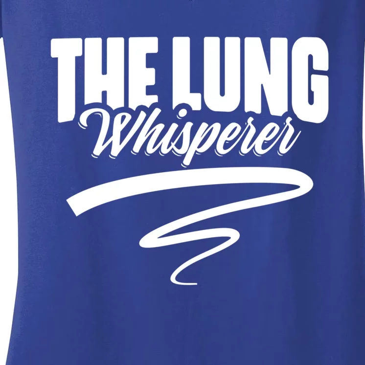 Respiratory Therapist Lung Whisperer Pulmonologist Gift Women's V-Neck T-Shirt