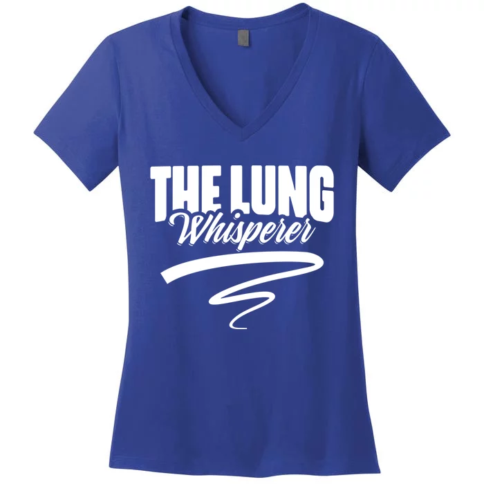 Respiratory Therapist Lung Whisperer Pulmonologist Gift Women's V-Neck T-Shirt