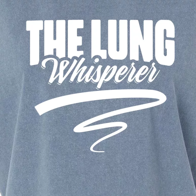 Respiratory Therapist Lung Whisperer Pulmonologist Gift Garment-Dyed Women's Muscle Tee