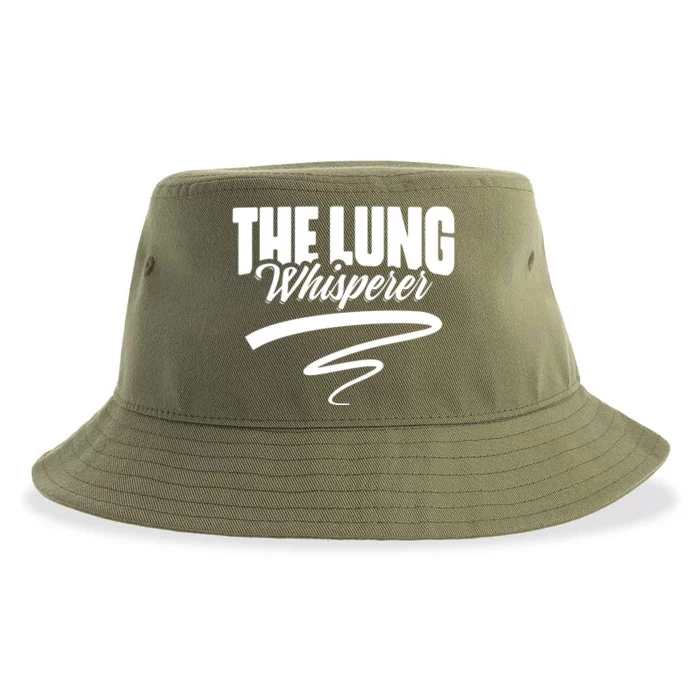 Respiratory Therapist Lung Whisperer Pulmonologist Gift Sustainable Bucket Hat