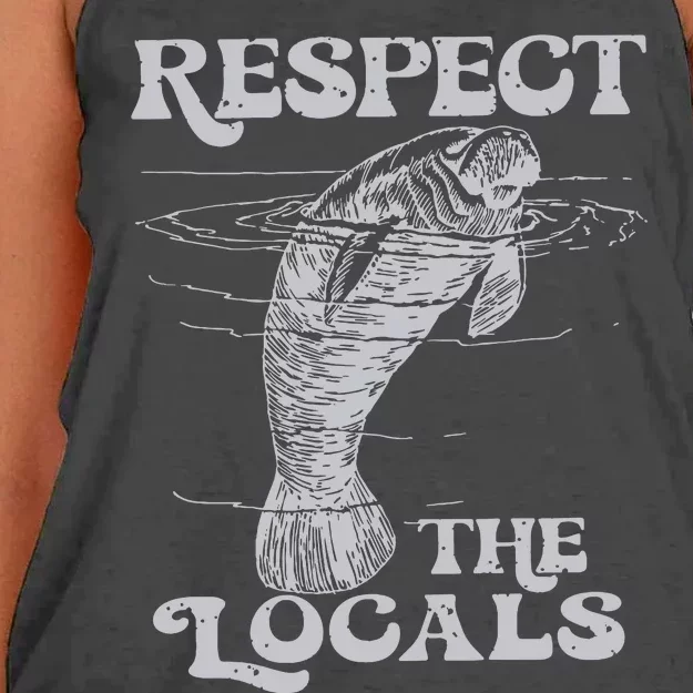 Respect The Locals Women's Knotted Racerback Tank