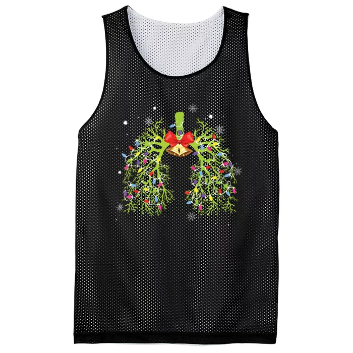 Respiratory Therapy Lung Christmas String Light Xmas Decor Mesh Reversible Basketball Jersey Tank