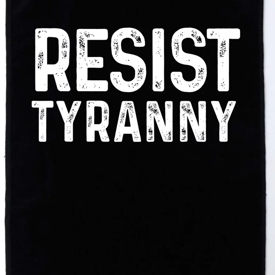 Resist Tyranny Libertarian Conservative USA Liberty Freedom Platinum Collection Golf Towel