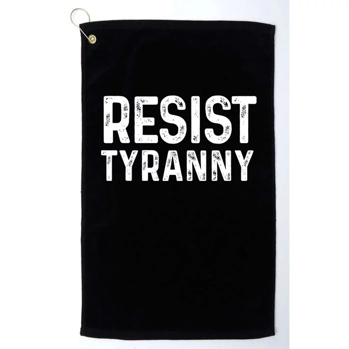 Resist Tyranny Libertarian Conservative USA Liberty Freedom Platinum Collection Golf Towel