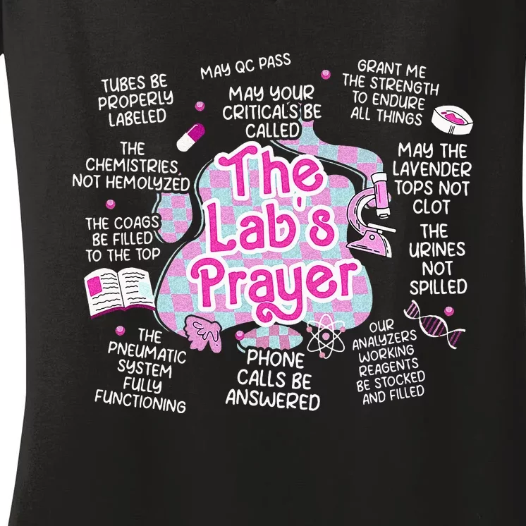 Retro The LabS Prayer Lab Week 2024 The Lab Is Everything Women's V-Neck T-Shirt