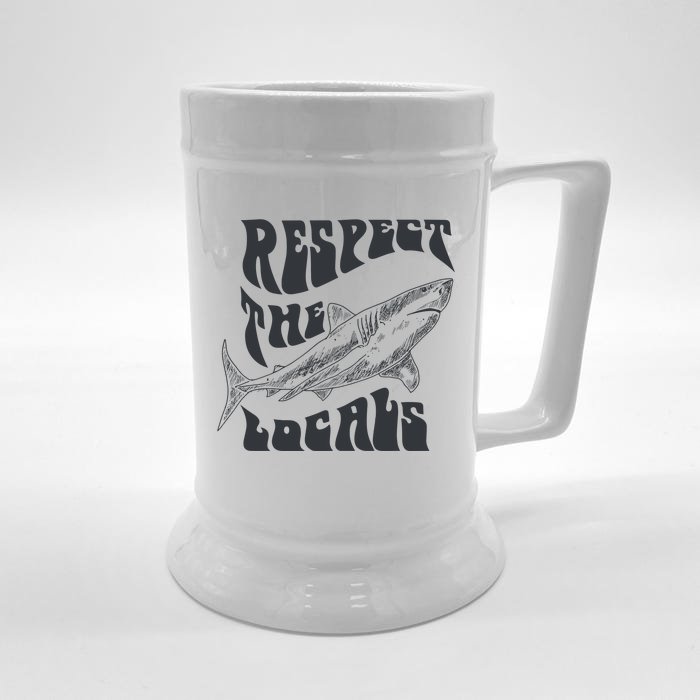 Respect The Locals Front & Back Beer Stein