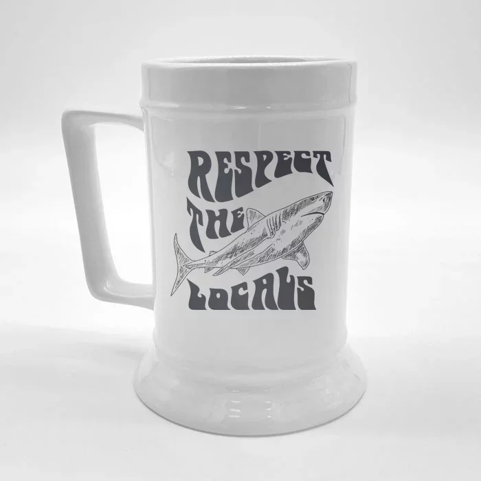 Respect The Locals Front & Back Beer Stein