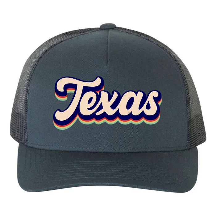 Retro Texas Logo Yupoong Adult 5-Panel Trucker Hat