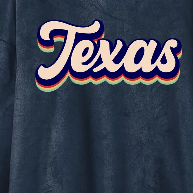 Retro Texas Logo Hooded Wearable Blanket