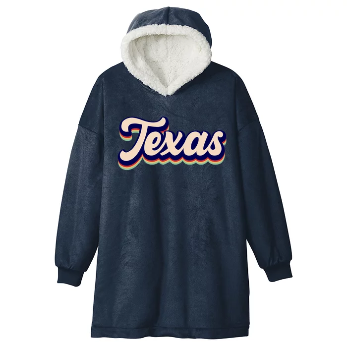 Retro Texas Logo Hooded Wearable Blanket