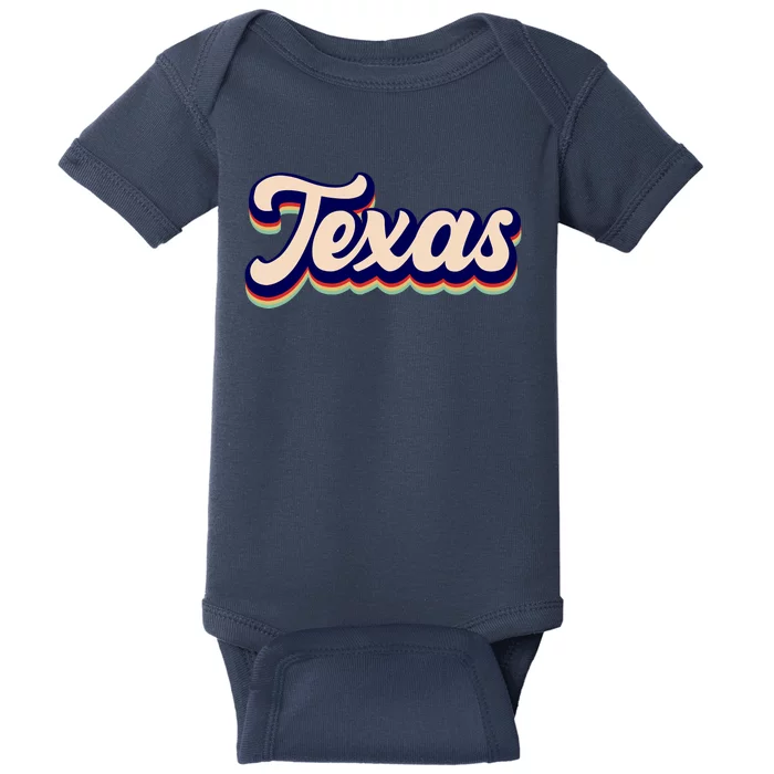 Retro Texas Logo Baby Bodysuit