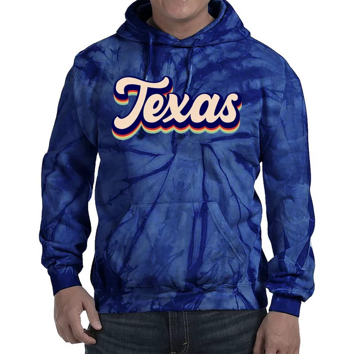 Retro Texas Logo Tie Dye Hoodie