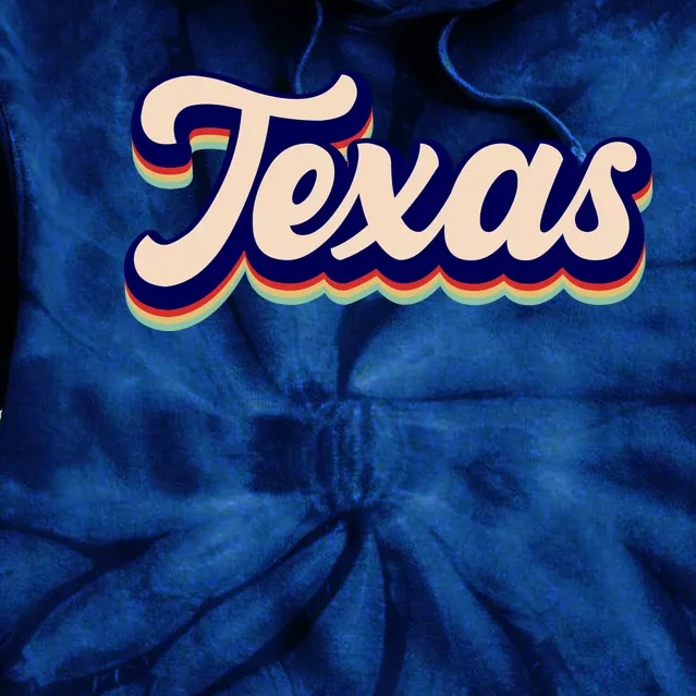 Retro Texas Logo Tie Dye Hoodie