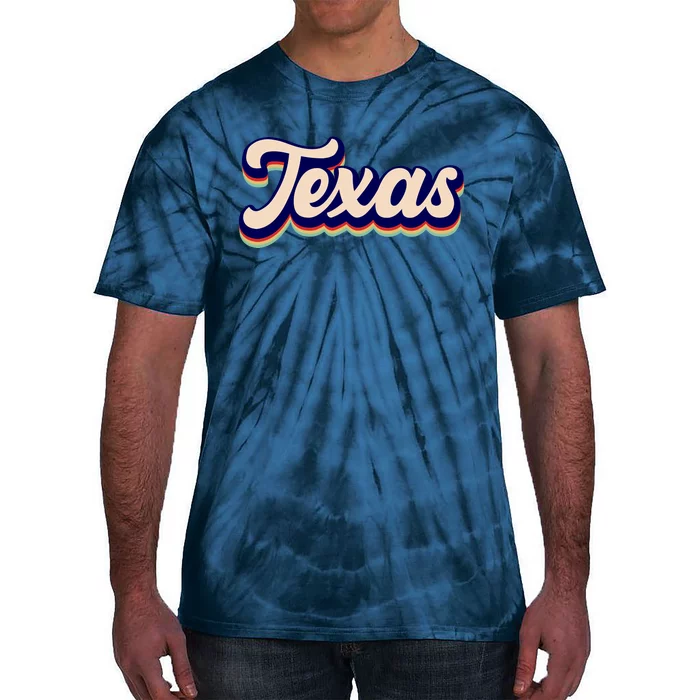 Retro Texas Logo Tie-Dye T-Shirt