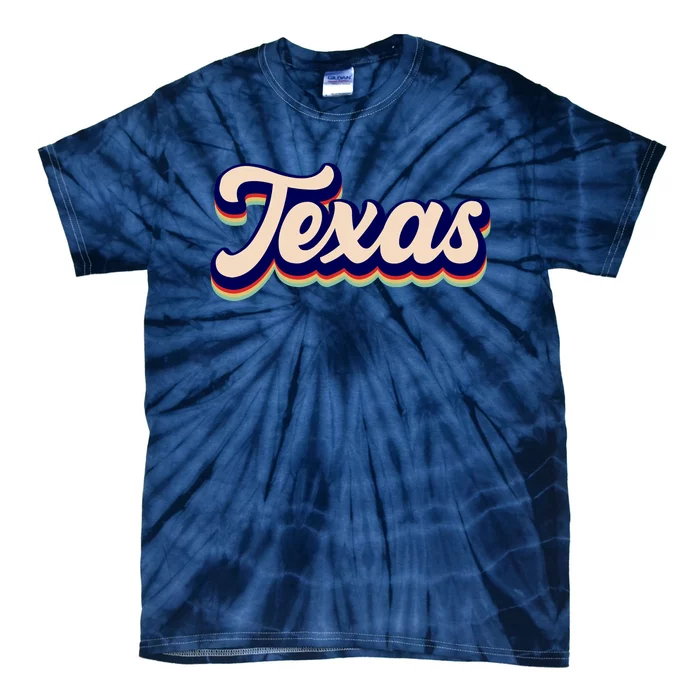 Retro Texas Logo Tie-Dye T-Shirt