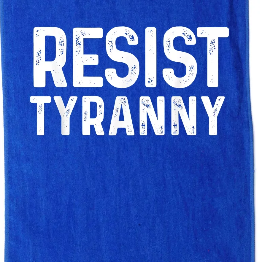 Resist Tyranny Libertarian Conservative USA Liberty Freedom Platinum Collection Golf Towel